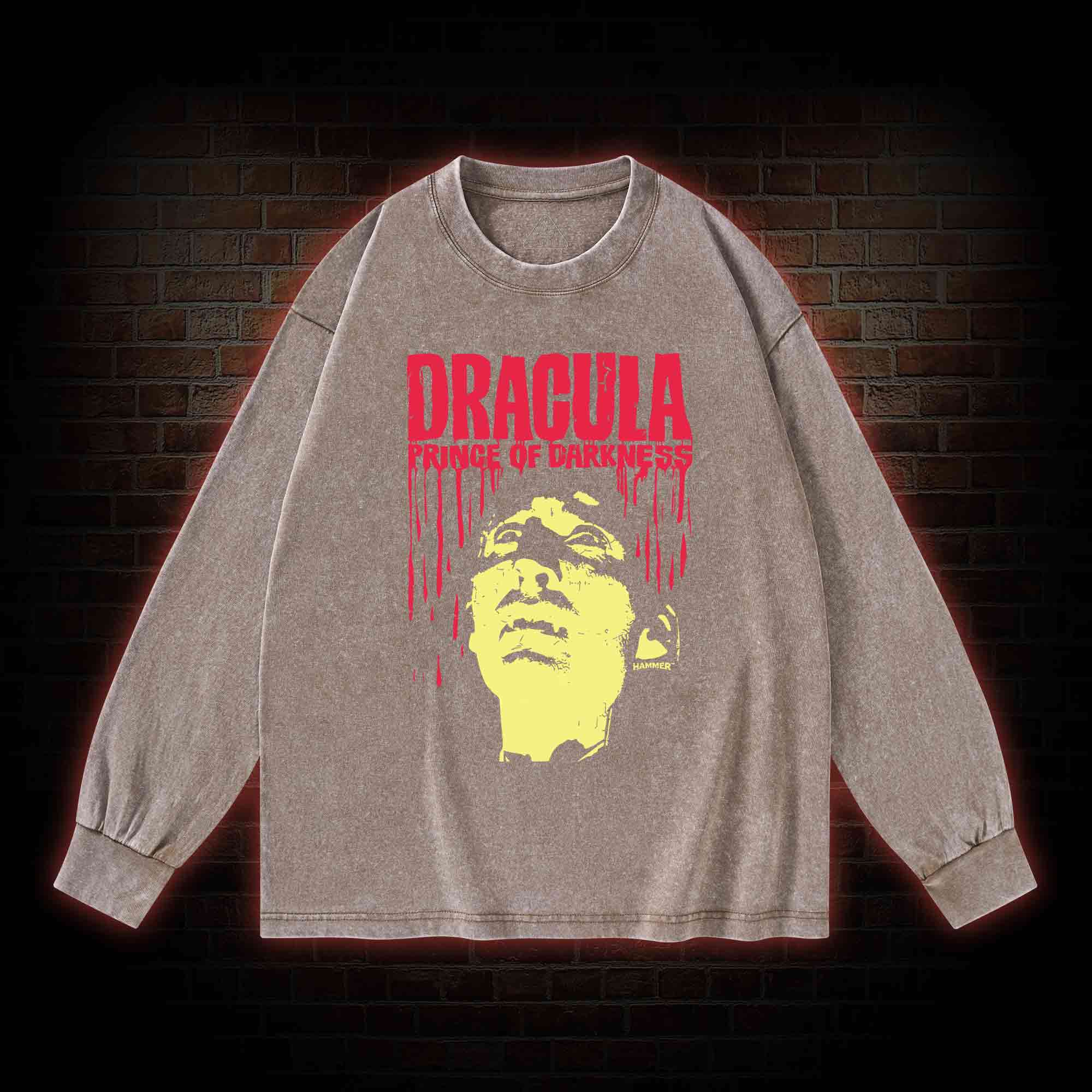 Vintage Dracula Washed Long-Sleeve T-shirt