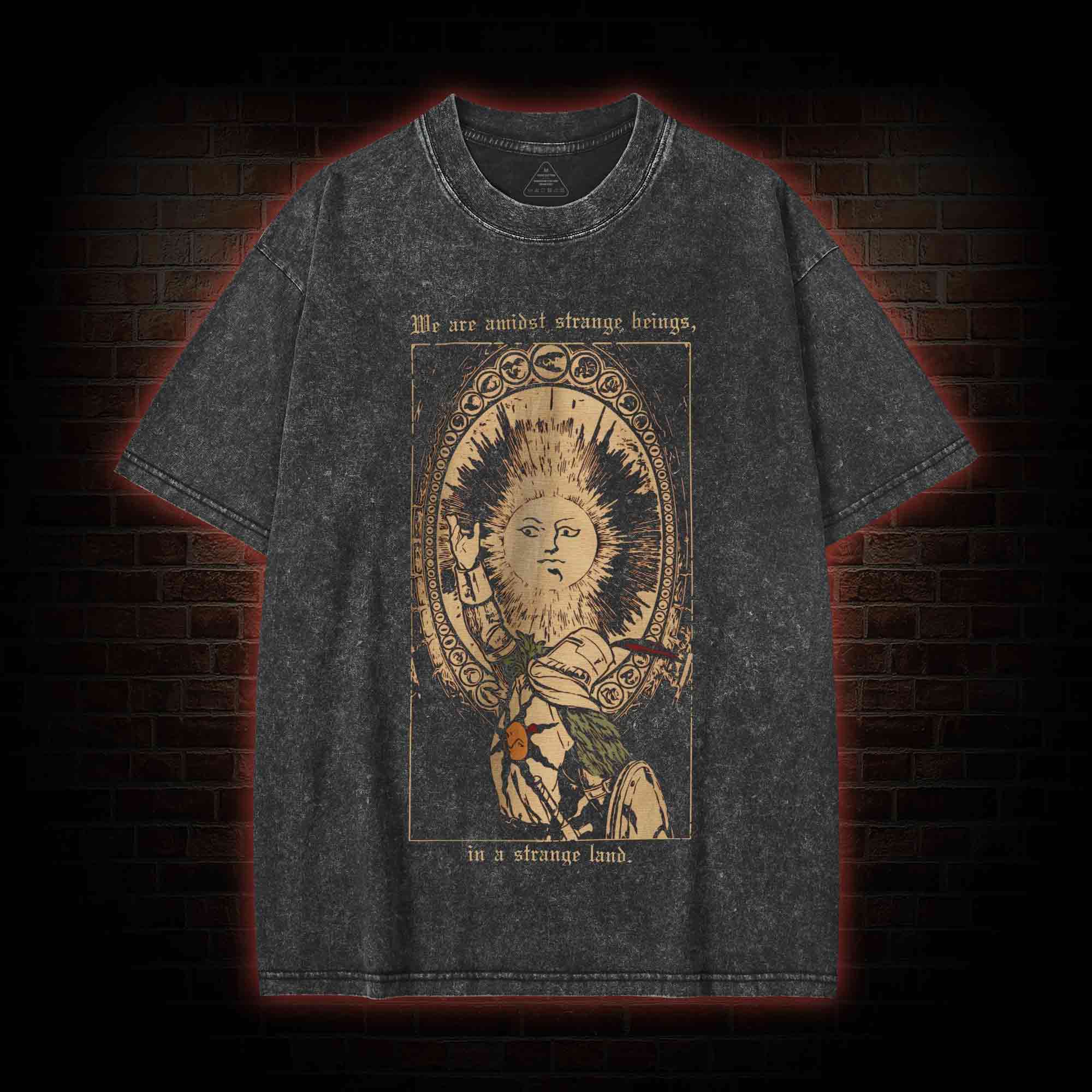 We are Amidst Strange Beings Washed T-shirt