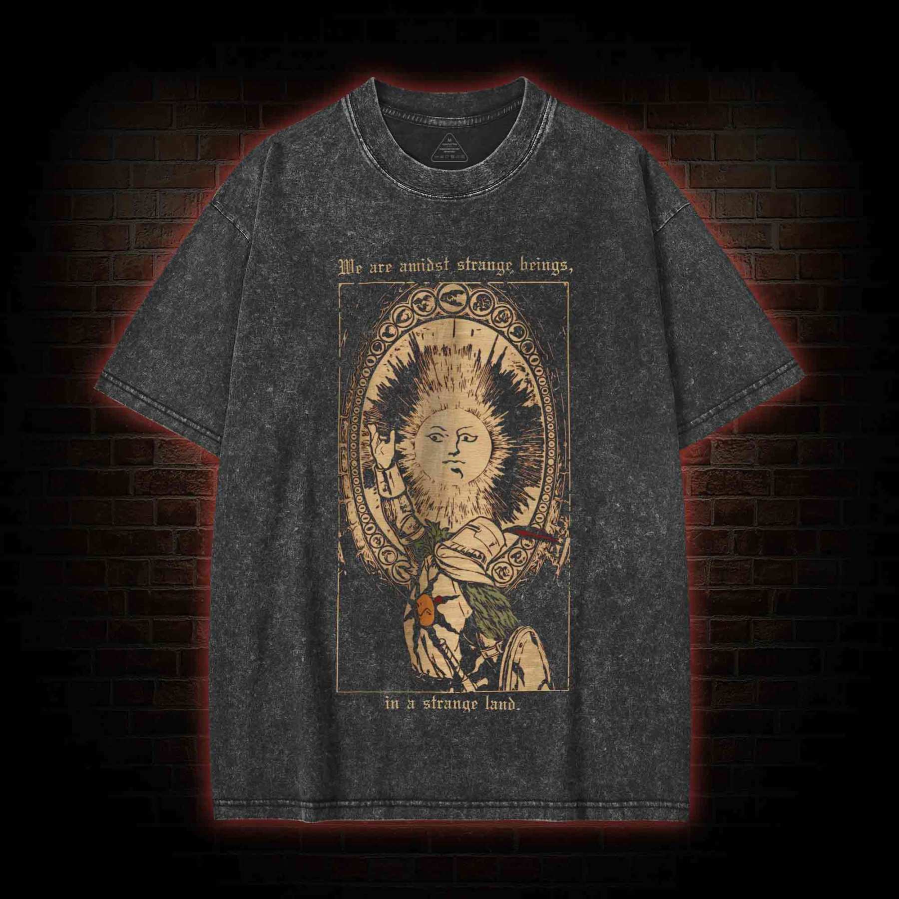 We are Amidst Strange Beings Washed T-shirt