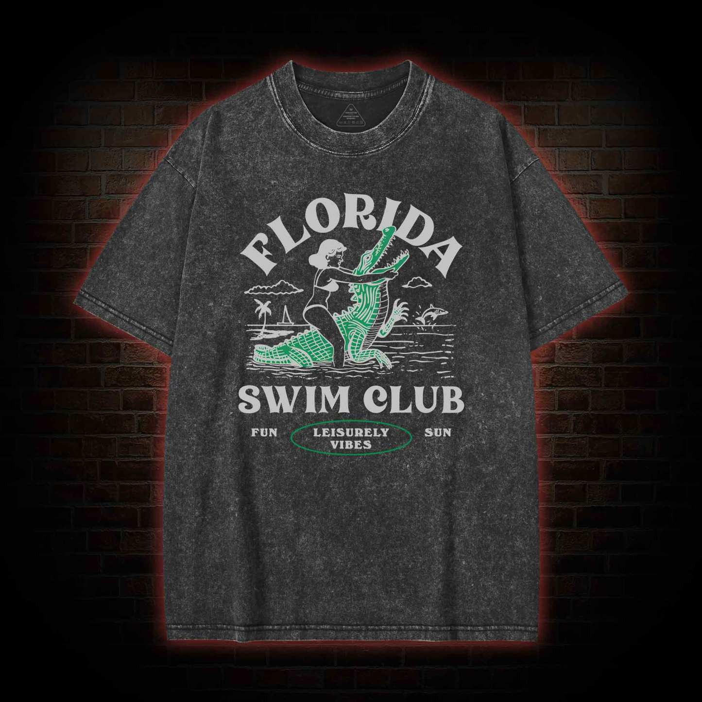 Florida Swim Club Washed T-shirt
