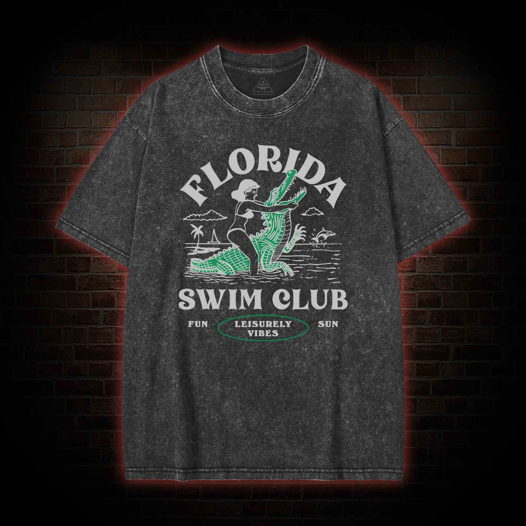 Florida Swim Club Washed T-shirt
