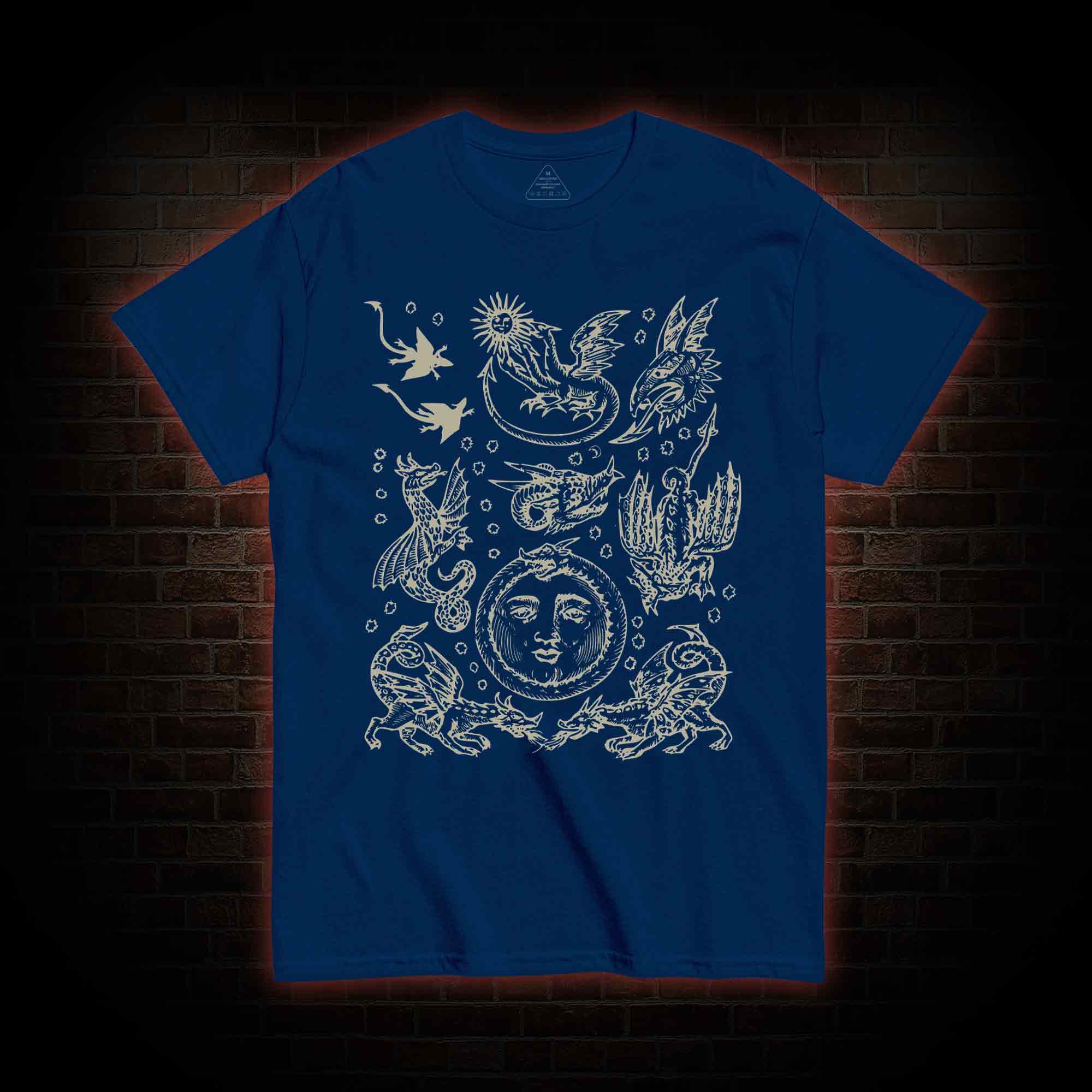 Medieval Dragons Vintage T-shirt