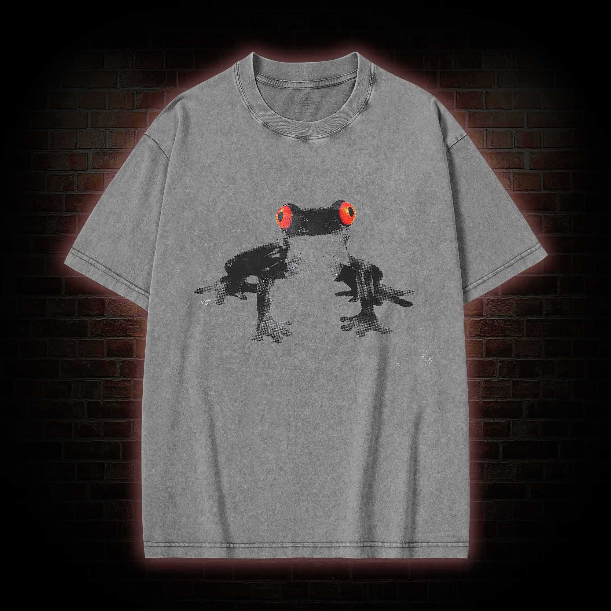 Red Eyed Tree Frog Washed T-shirt