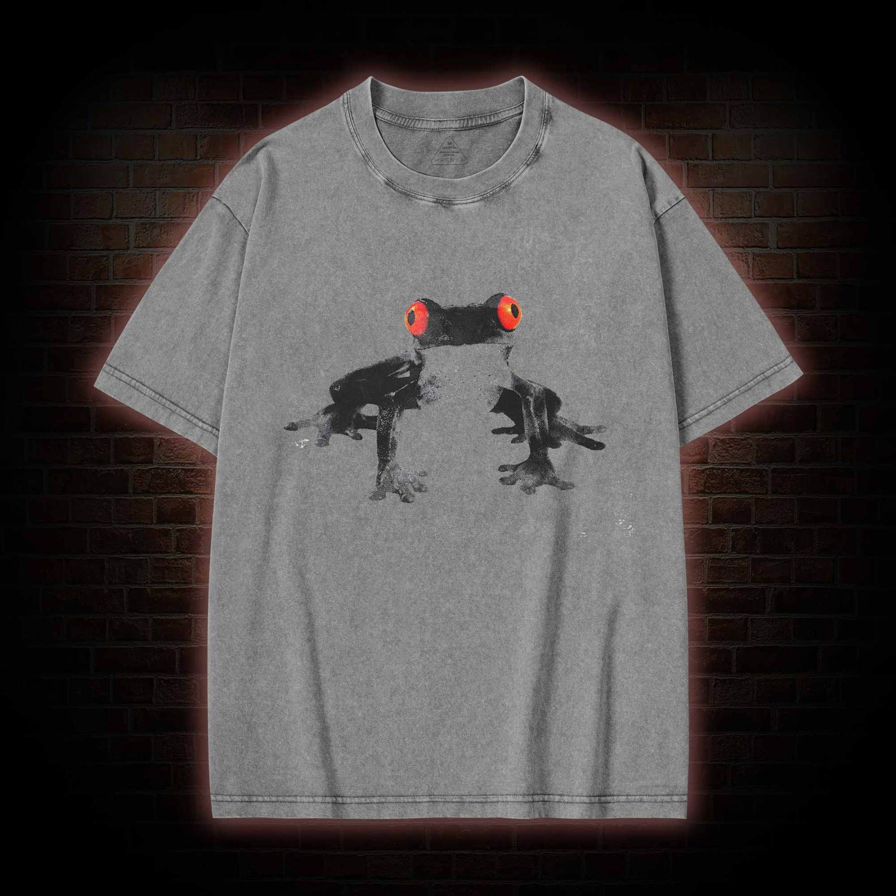 Red Eyed Tree Frog Washed T-shirt