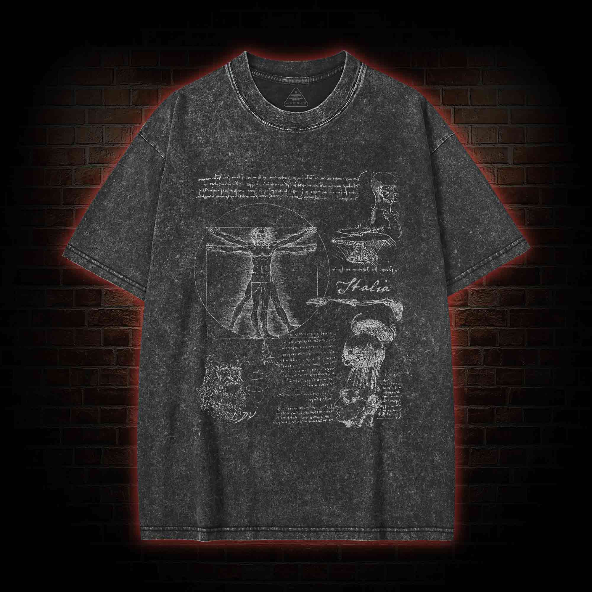 Anatomical Sketch Washed T-shirt