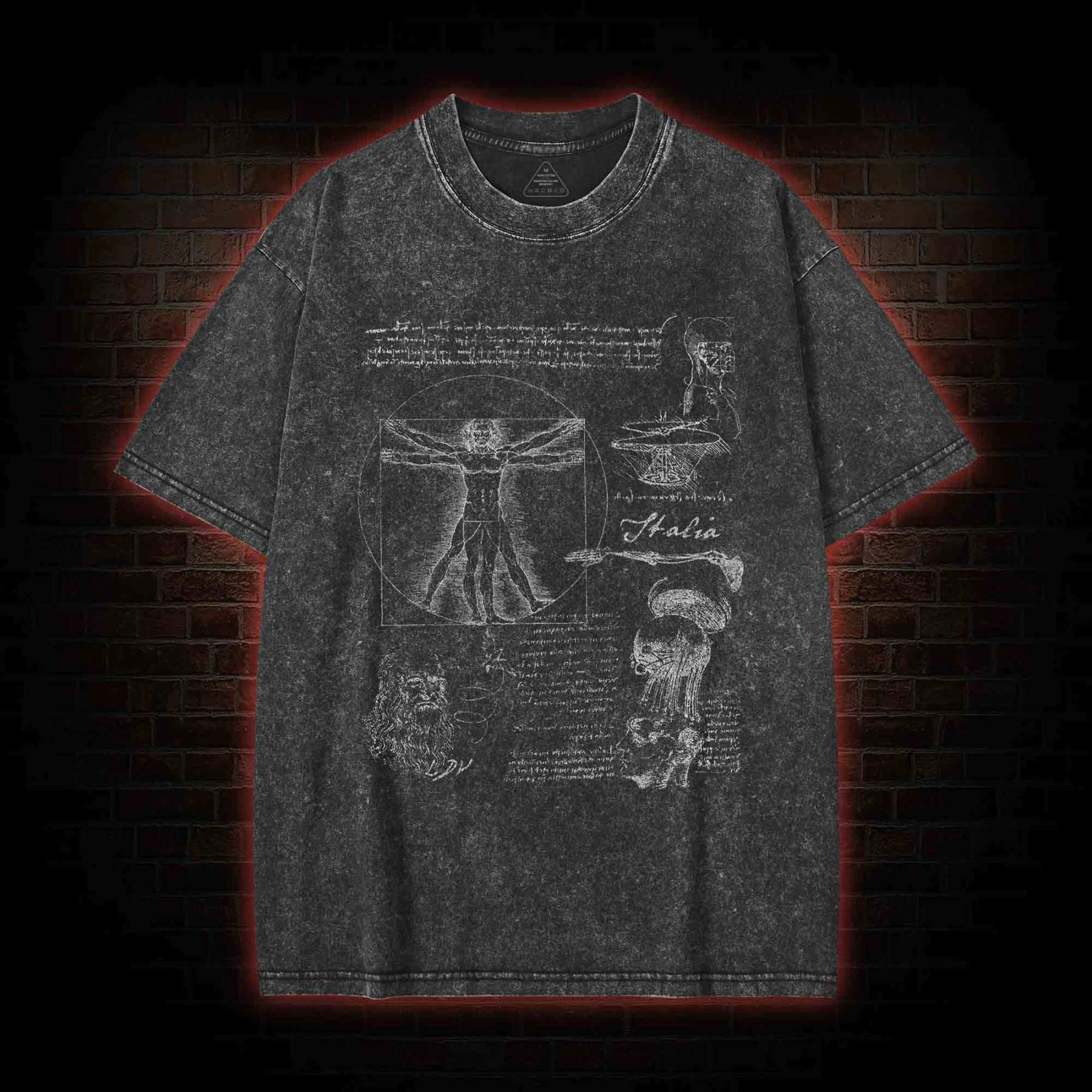 Anatomical Sketch Washed T-shirt