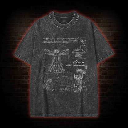 Anatomical Sketch Washed T-shirt