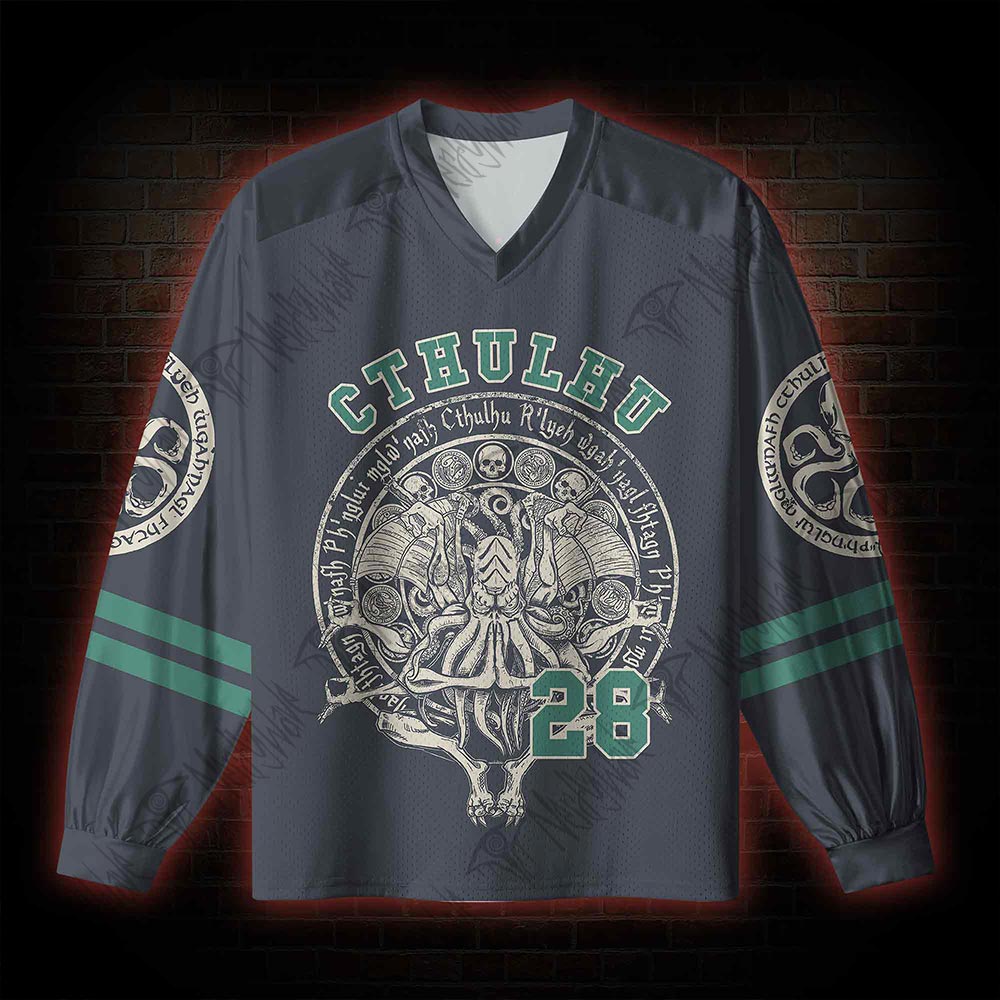 Cthulhu V-Neck Long Sleeve Jersey