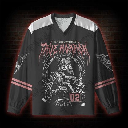 True Horror V-Neck Long Sleeve Jersey