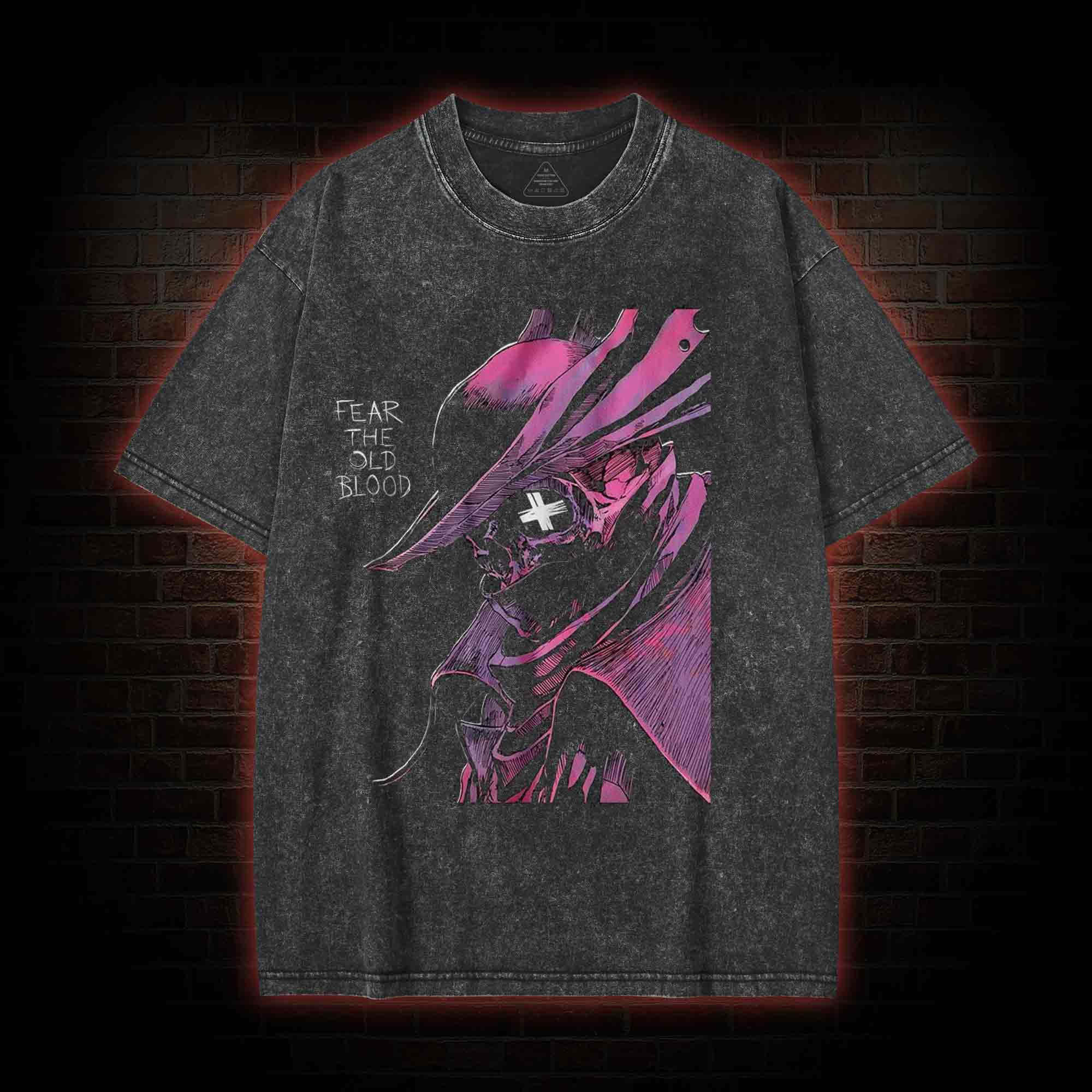 Blood Hunter Horror Washed T-shirt