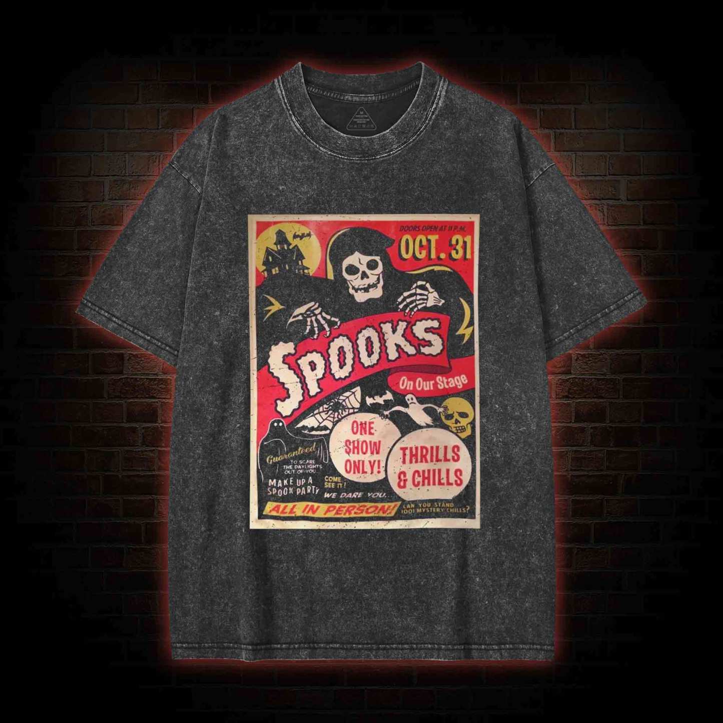 Make up a Spook Party Washed T-shirt
