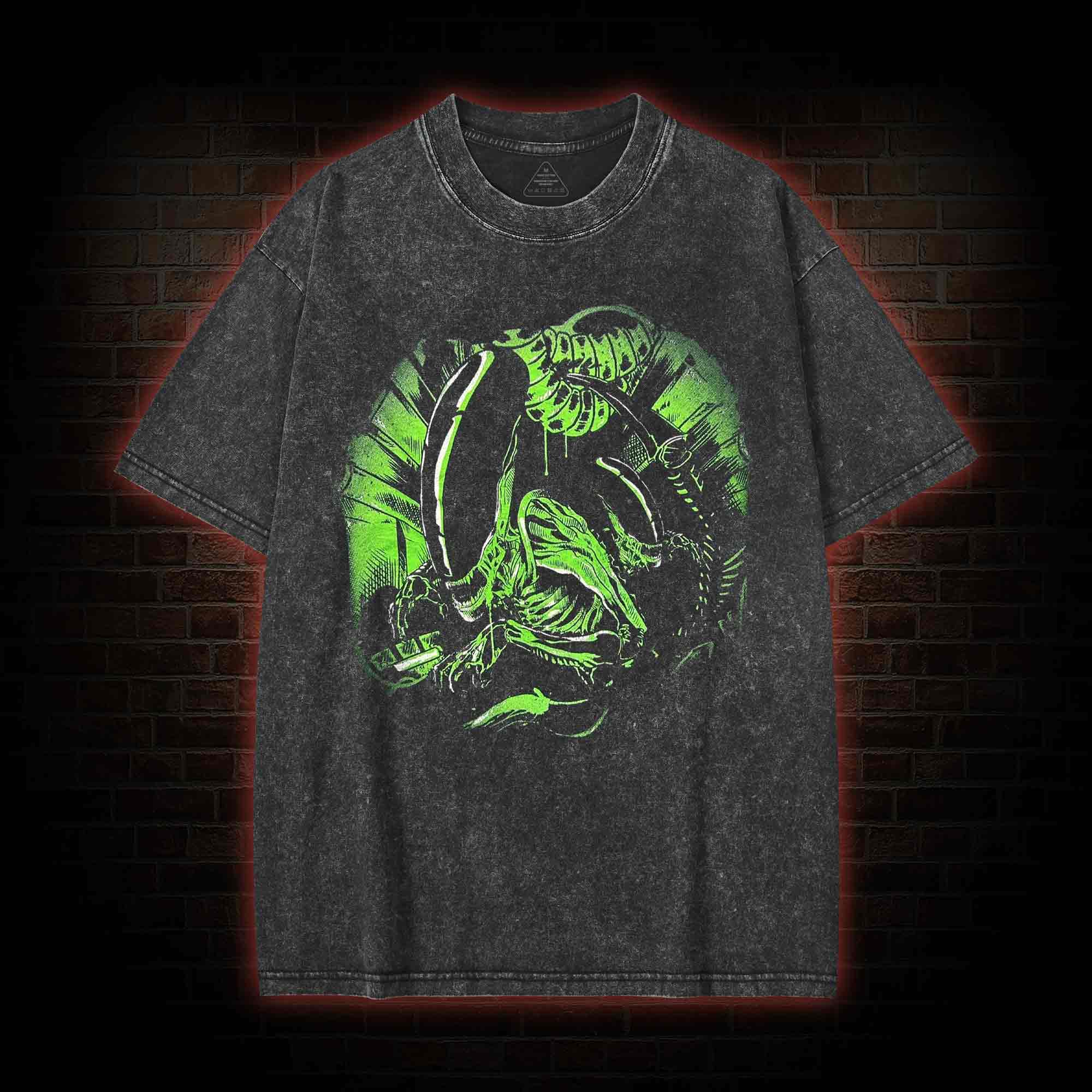 Vintage Alien Washed T-shirt