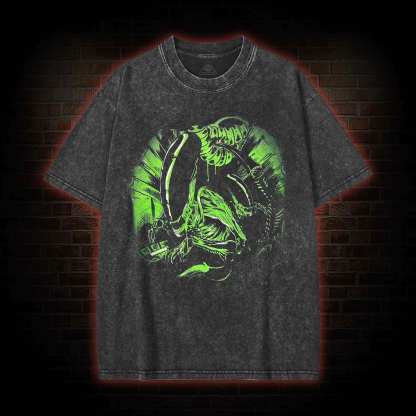 Vintage Alien Washed T-shirt