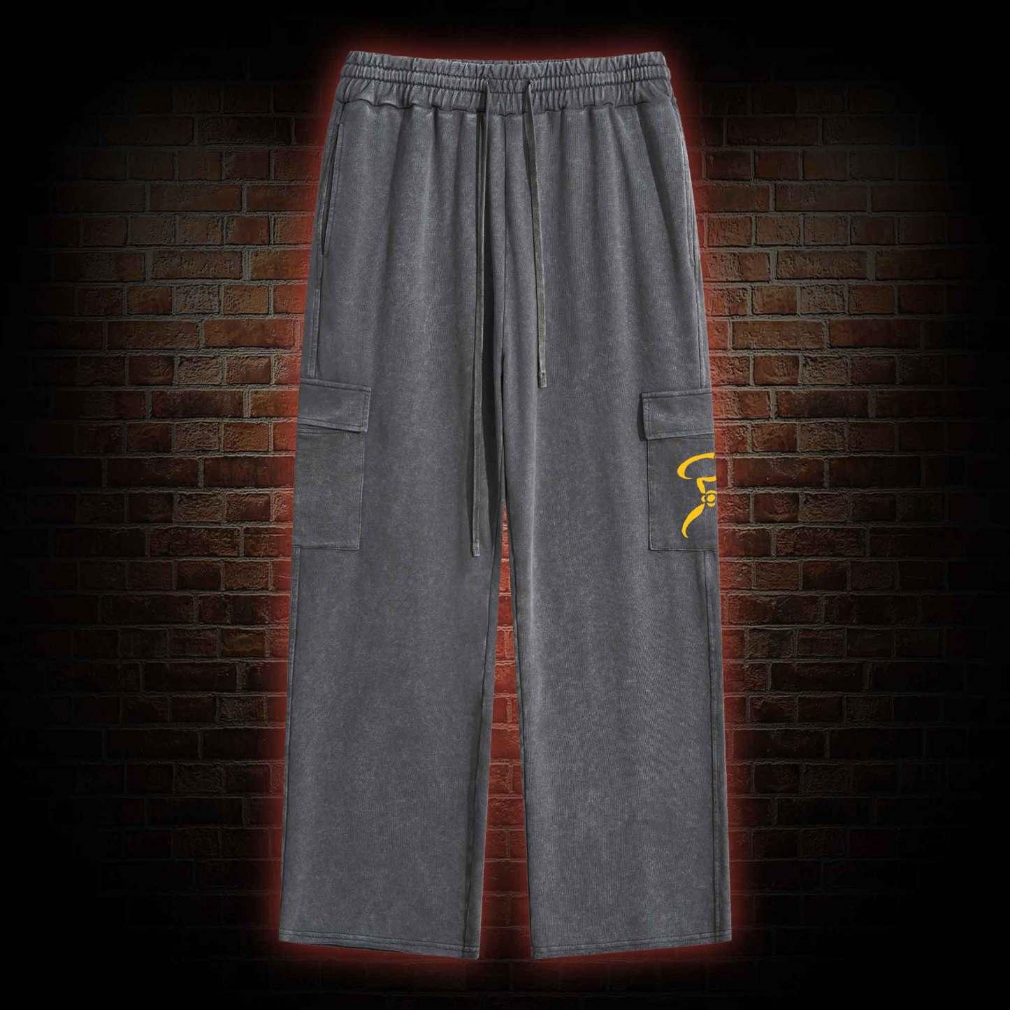 The King in Yellow Washed Cargo Pants