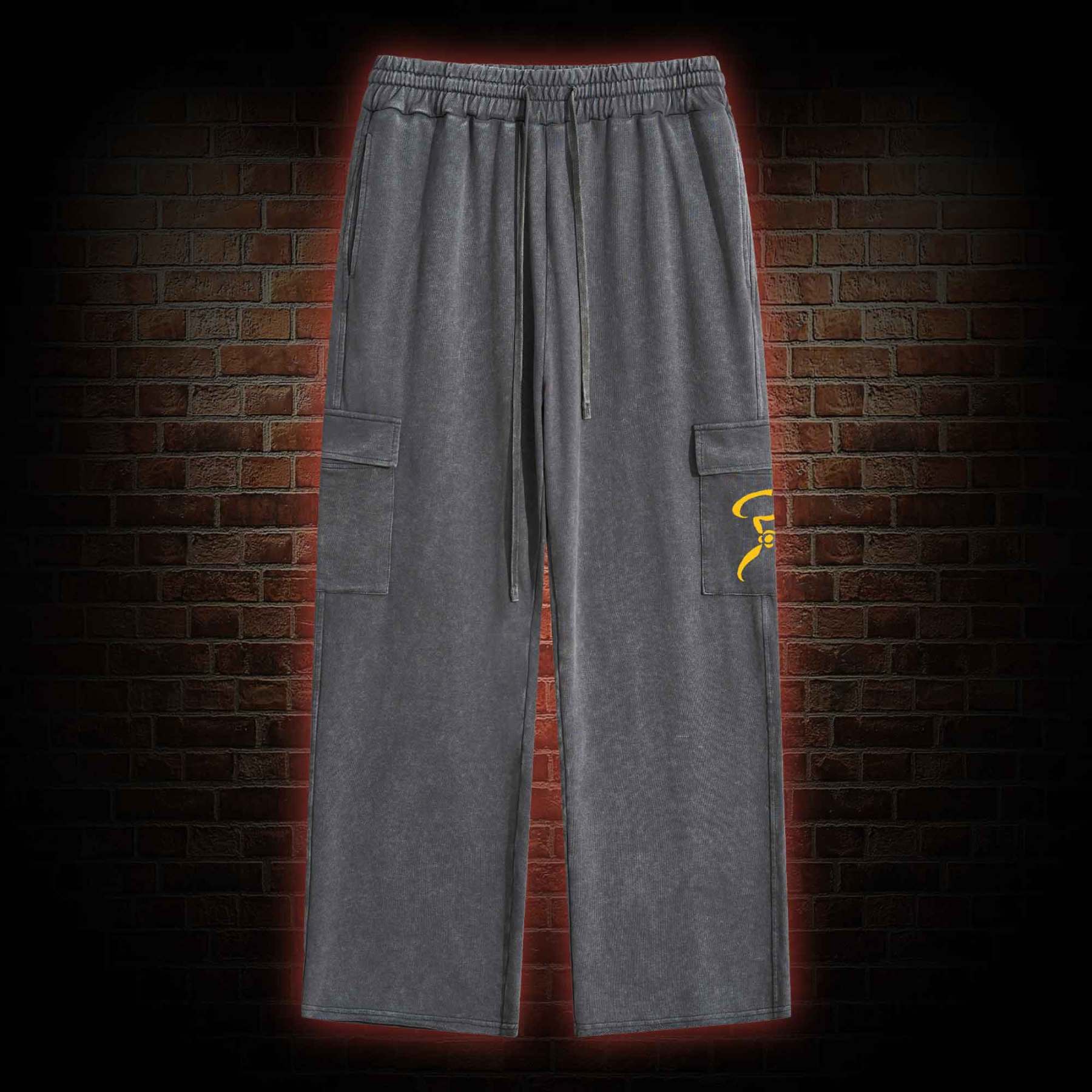 The King in Yellow Washed Cargo Pants