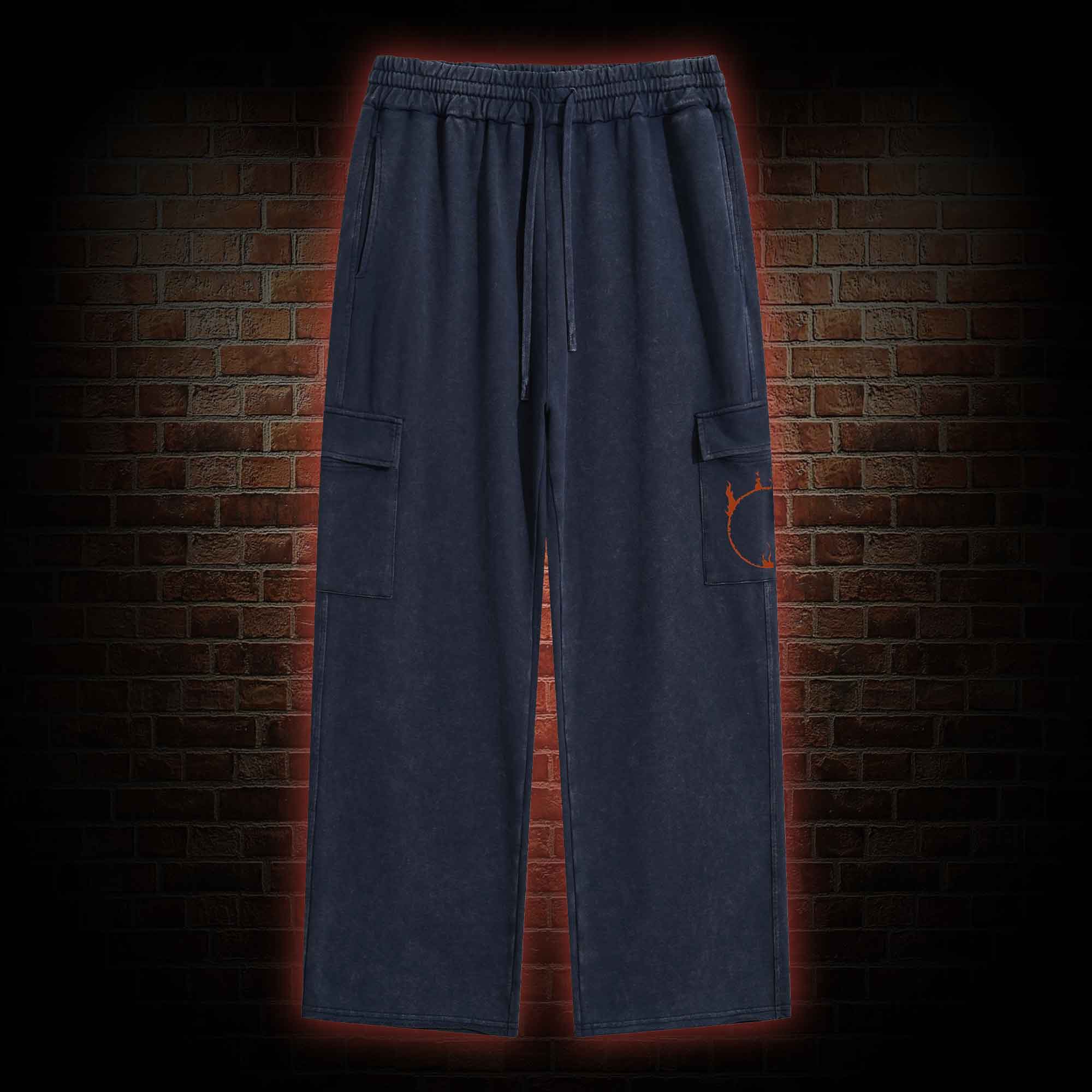 Accursed Undead Washed Cargo Pants