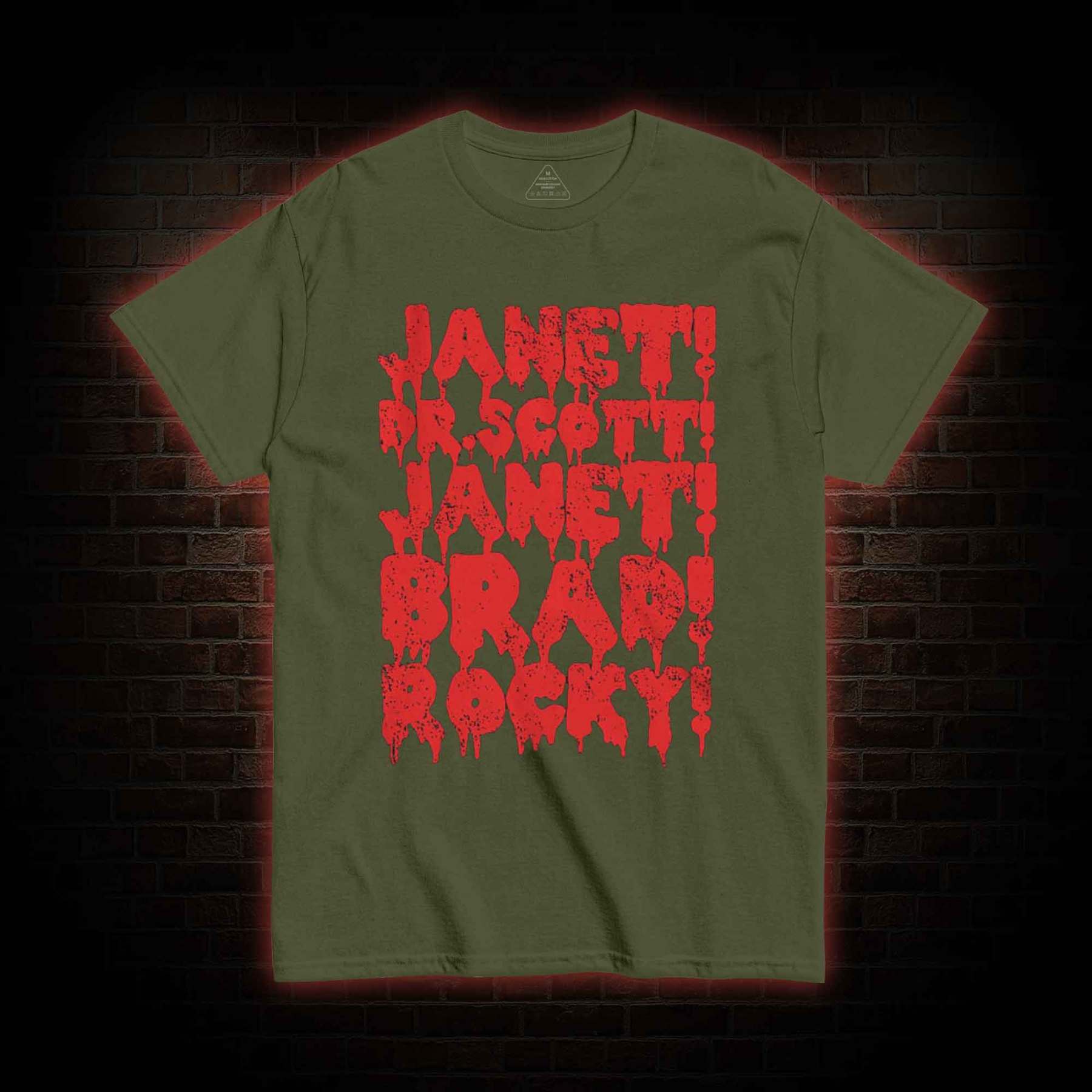 Janet! Dr. Scott! Janet! Brad! T-shirt