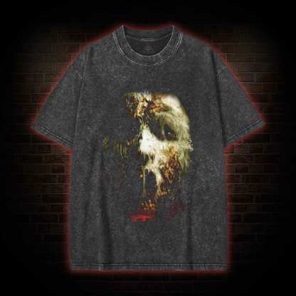 Don't Go Out! Washed T-shirt