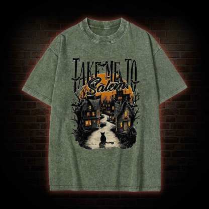 Take Me To Salem Washed T-shirt