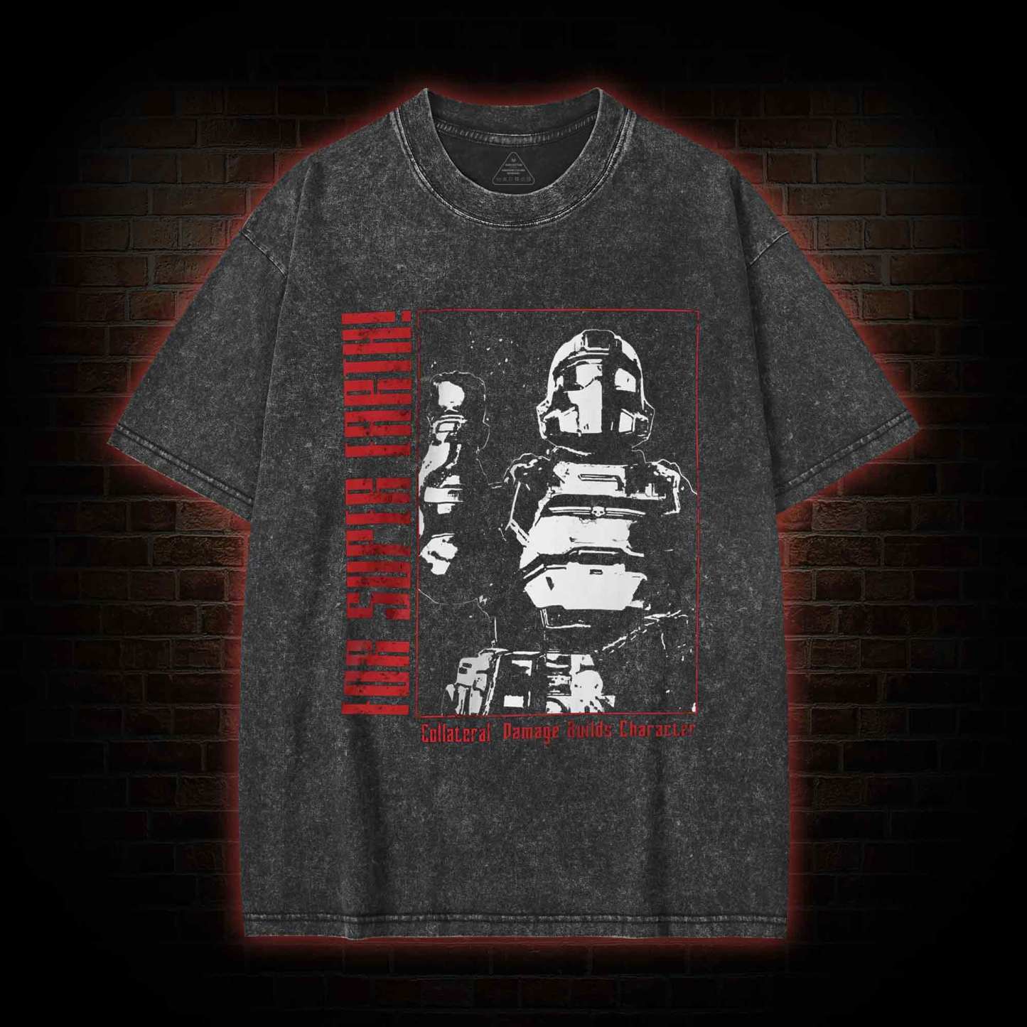 Tactical Star Soldier Washed T-shirt