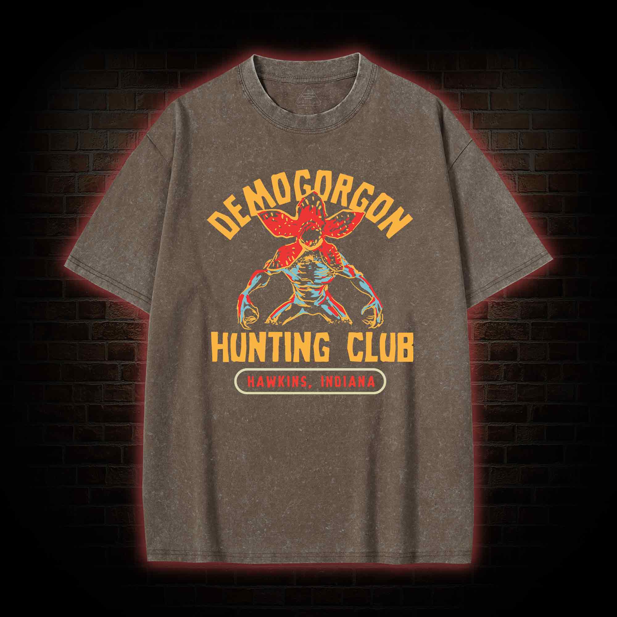 Demogorgon Hunting Club Washed T-shirt