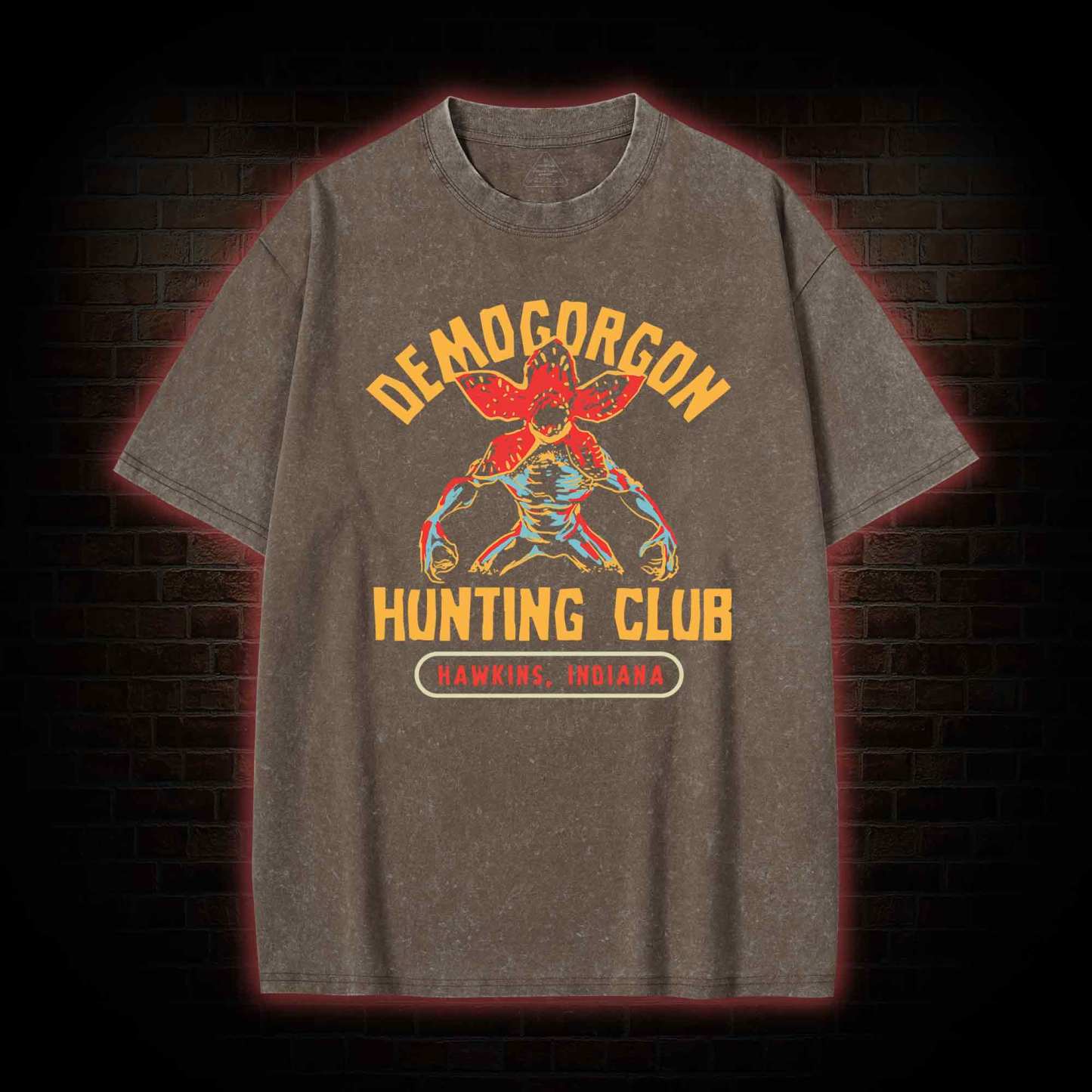 Demogorgon Hunting Club Washed T-shirt