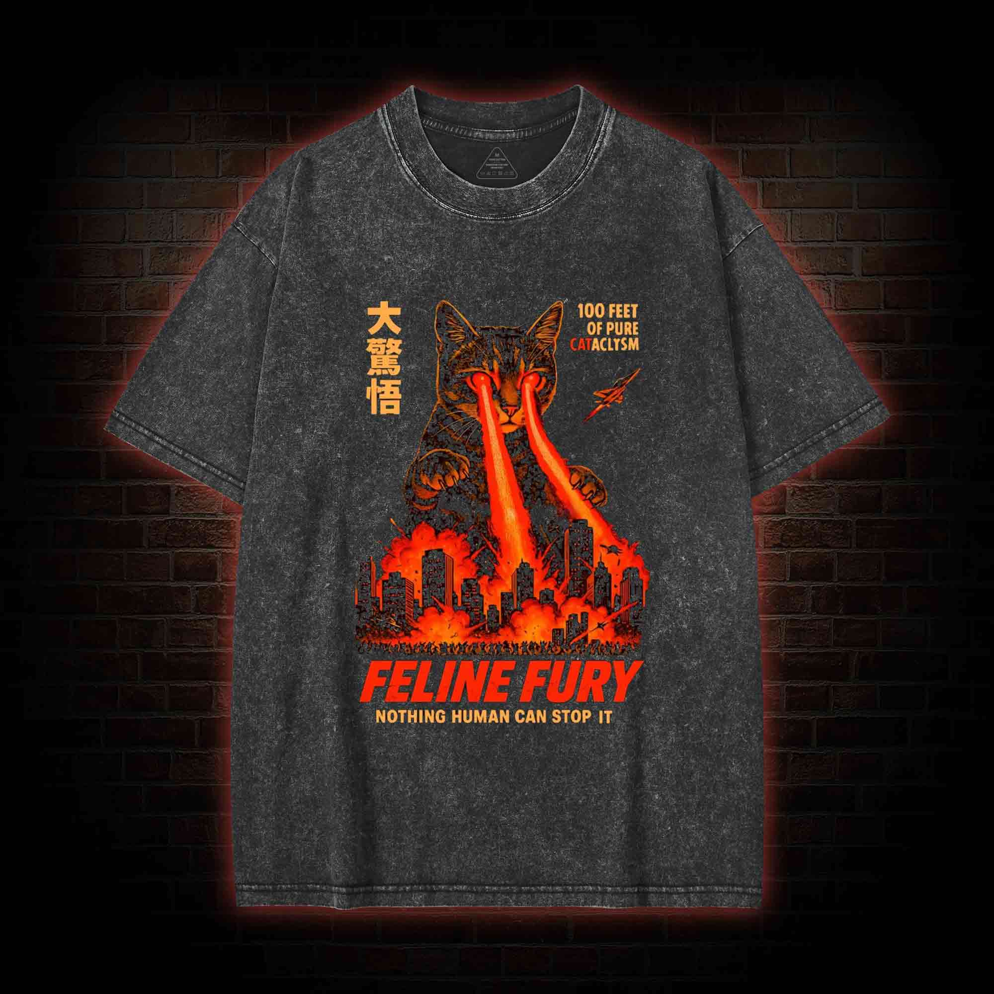 Pure Cat Rampage Washed T-shirt