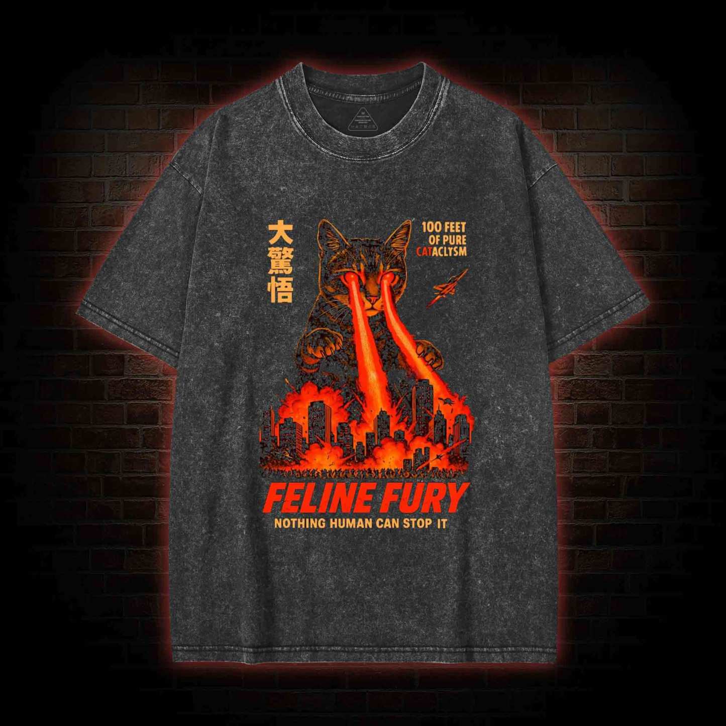 Pure Cat Rampage Washed T-shirt