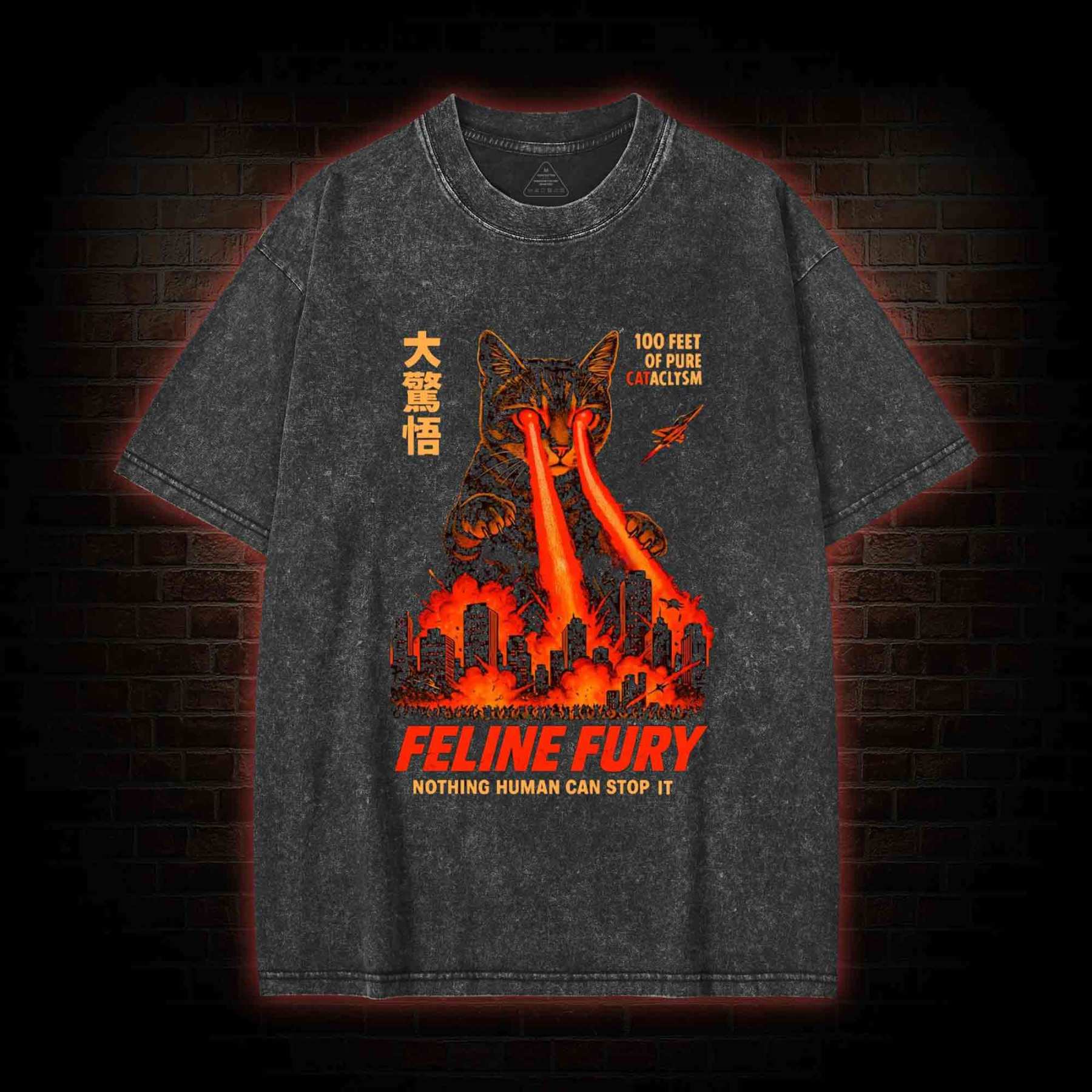 Pure Cat Rampage Washed T-shirt