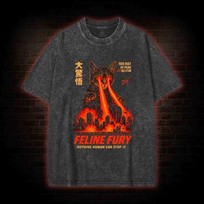 Pure Cat Rampage Washed T-shirt
