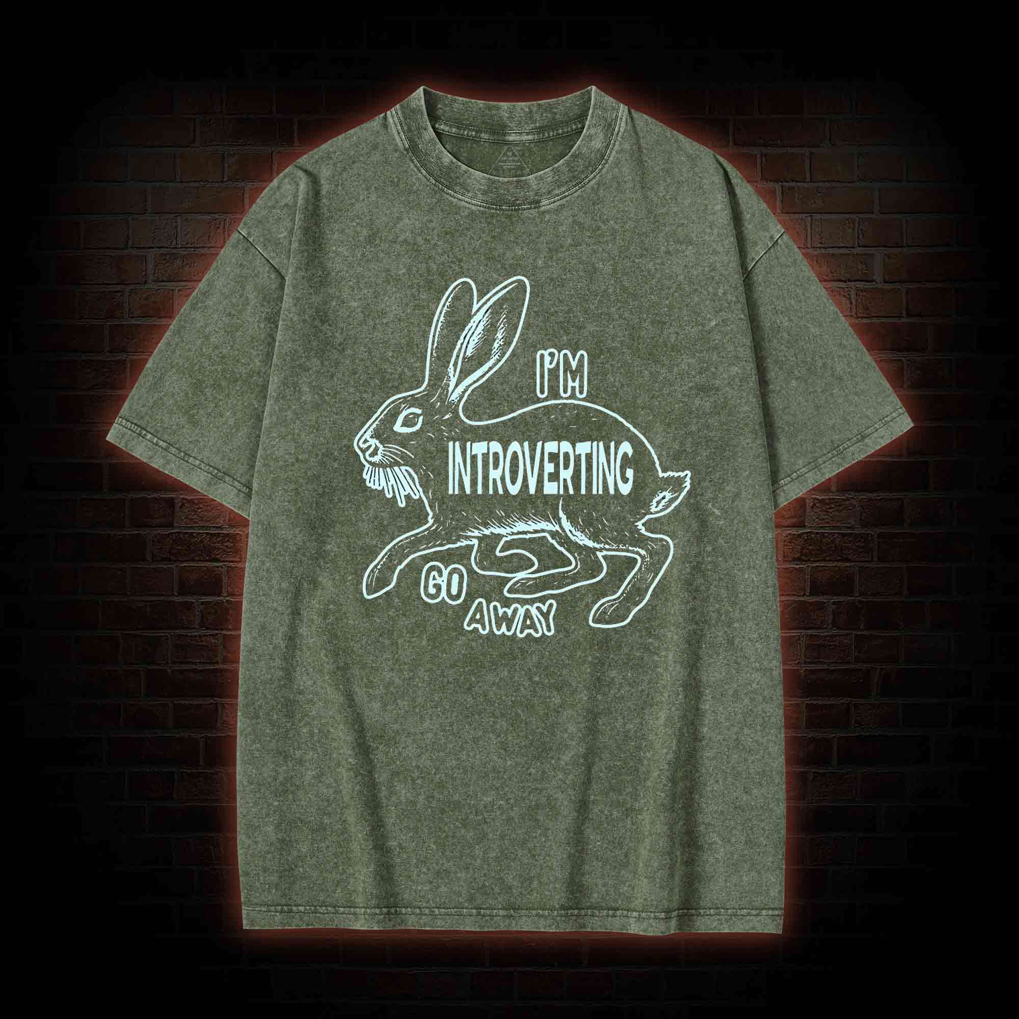 I'm Introverting Washed T-shirt