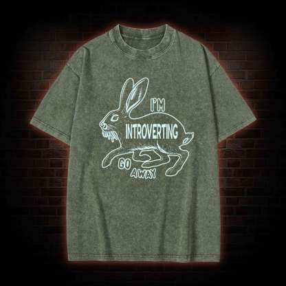 I'm Introverting Washed T-shirt