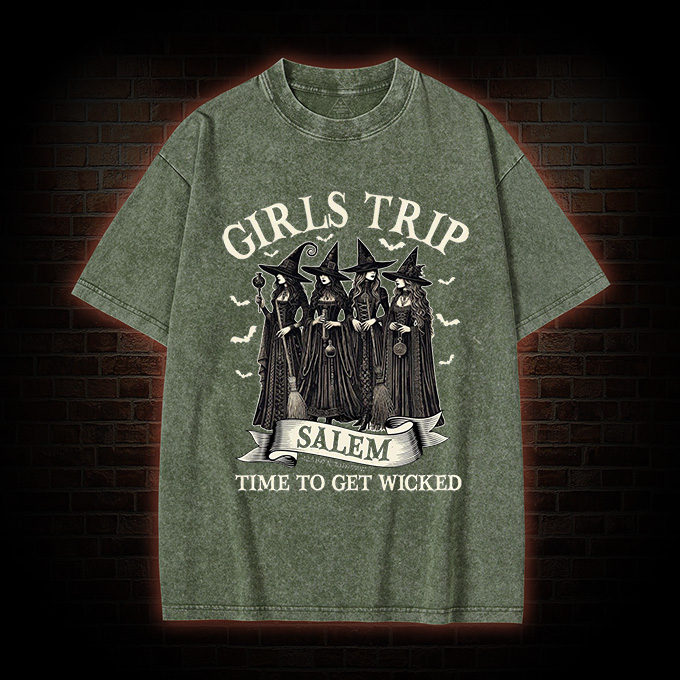 Girls Trip Salem Sweatshirt  Washed T-shirt