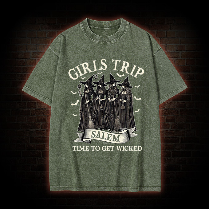 Girls Trip Salem Sweatshirt  Washed T-shirt