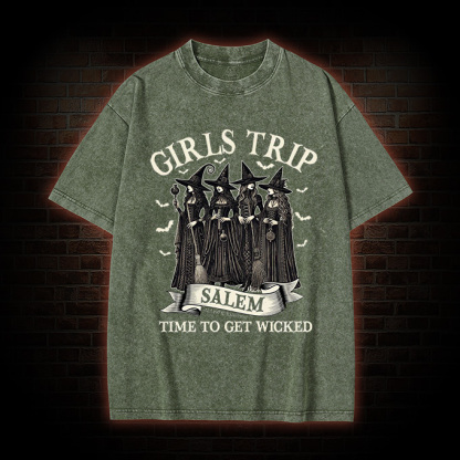 Girls Trip Salem Sweatshirt  Washed T-shirt