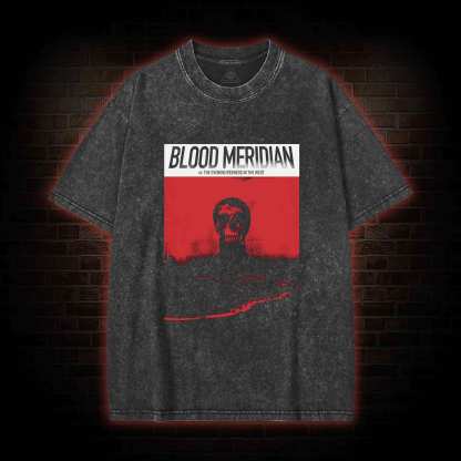 Blood Meridian Vintage Western Novel Washed T-shirt