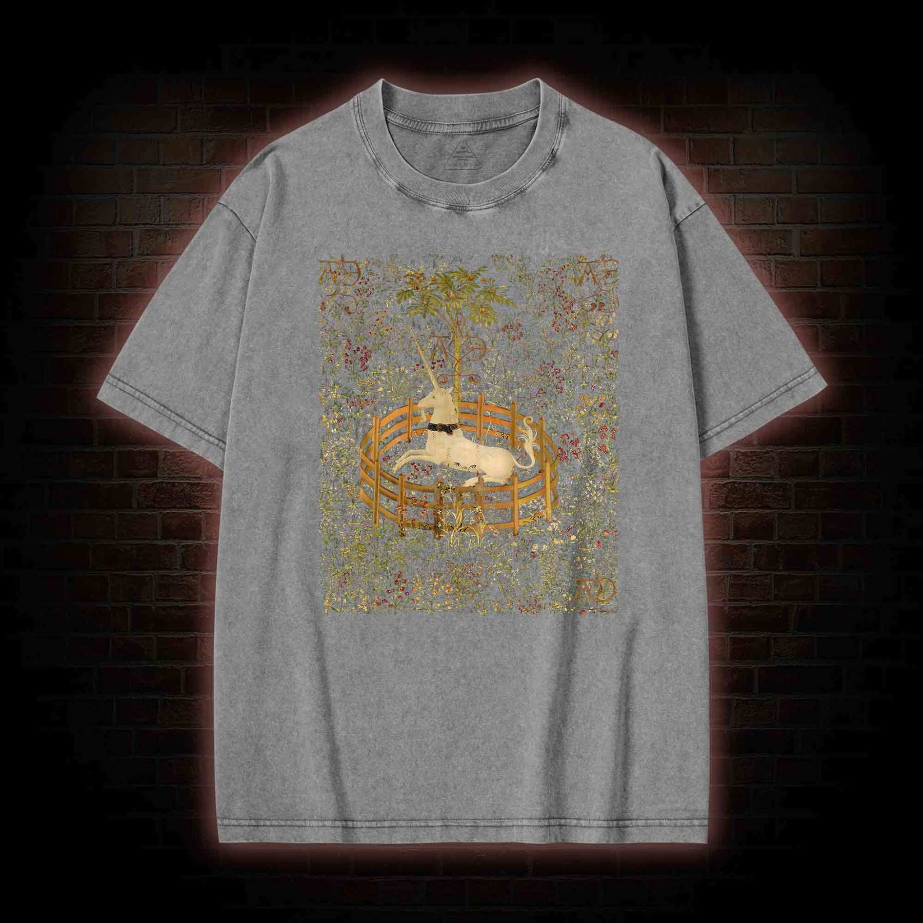 Unicorn in Captivity Washed T-shirt