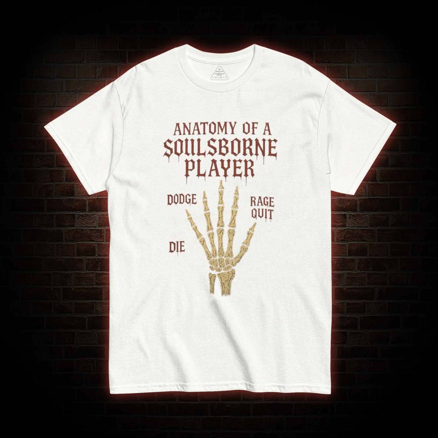 Anatomy of a Soulsborne Player T-shirt