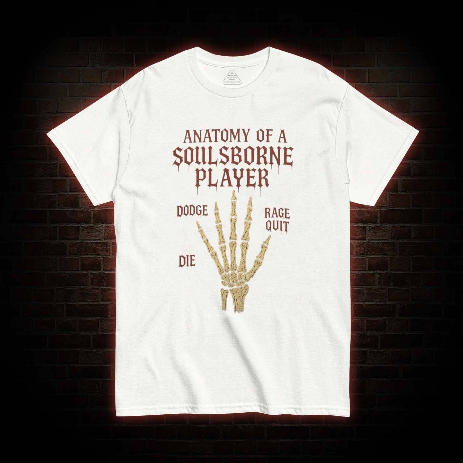 Anatomy of a Soulsborne Player T-shirt