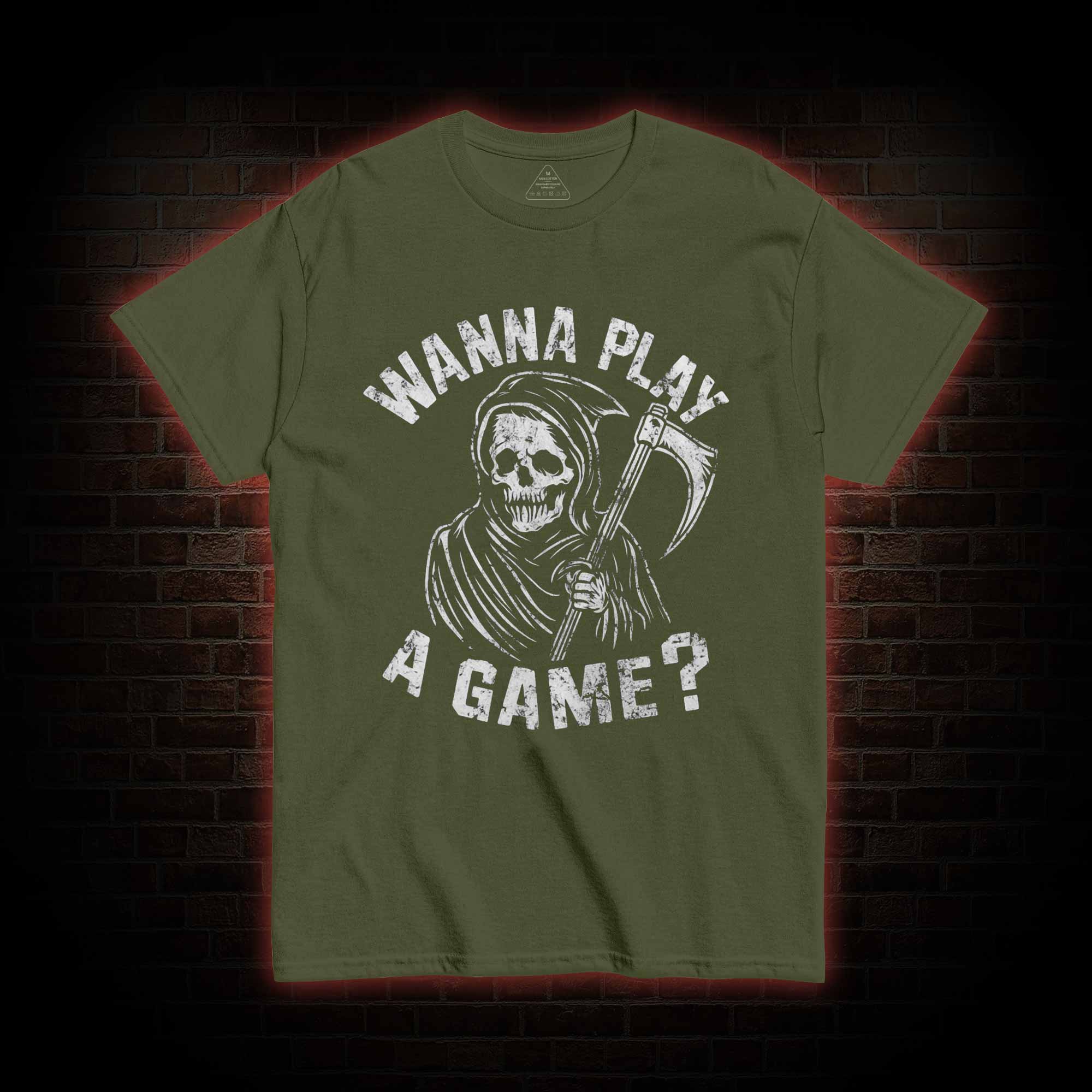 Wanna Play A Game Grim Reaper T-shirt
