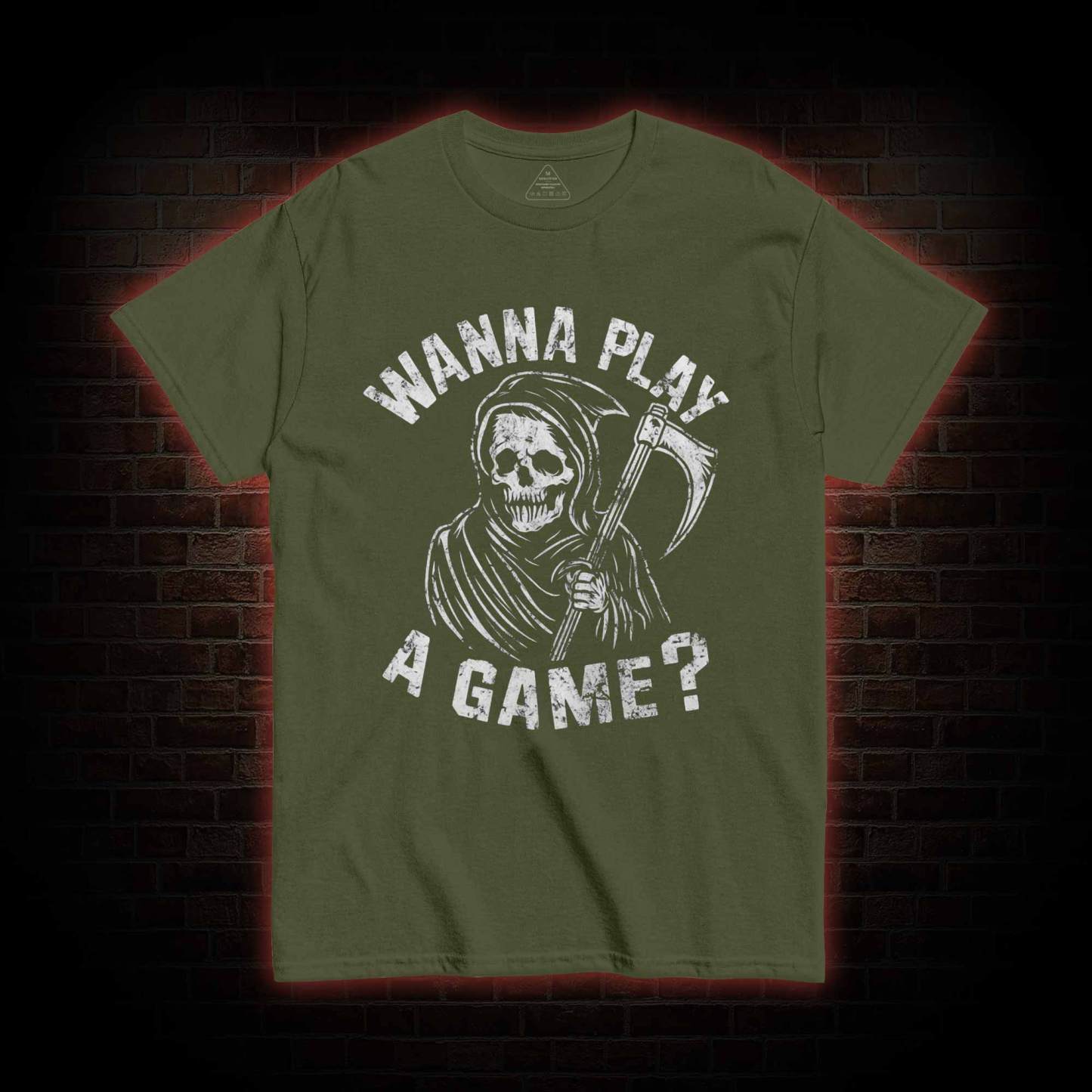 Wanna Play A Game Grim Reaper T-shirt