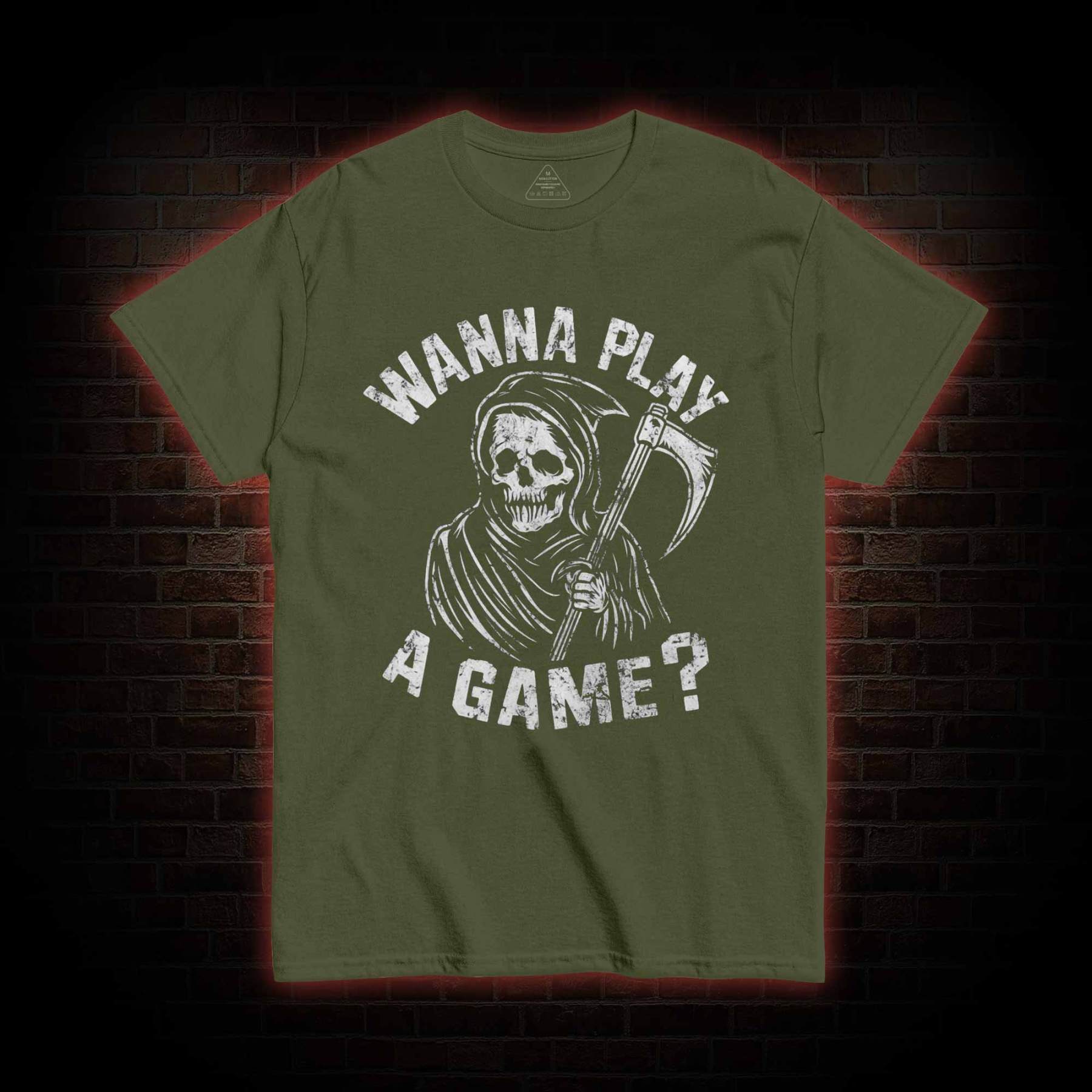 Wanna Play A Game Grim Reaper T-shirt