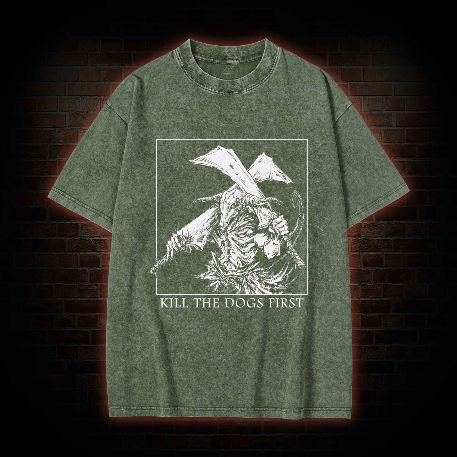 Kill the Dogs First Washed T-shirt