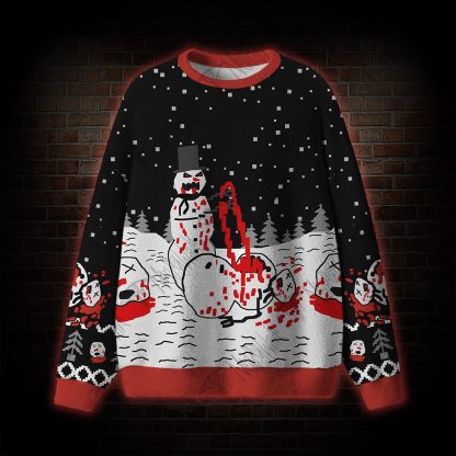 Killer Snowman Ugly Sweatshirts