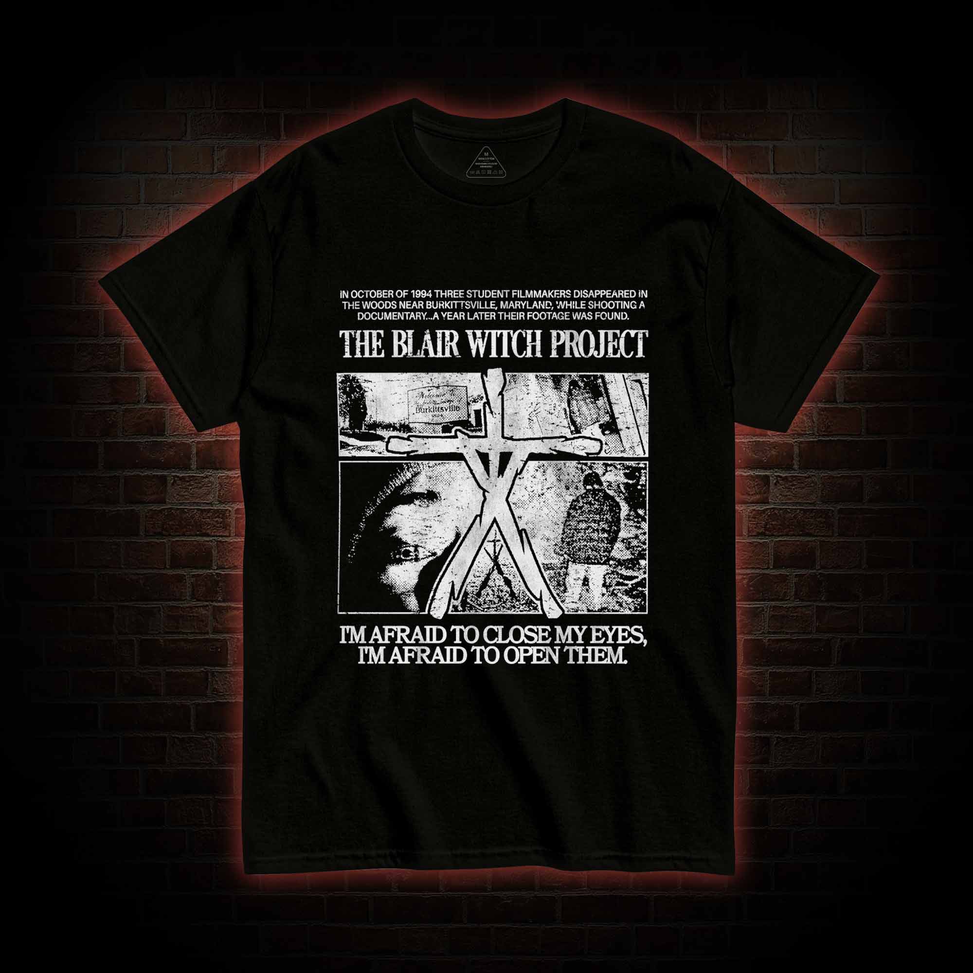 I'm Afrid to Close My Eyes Retro T-shirt