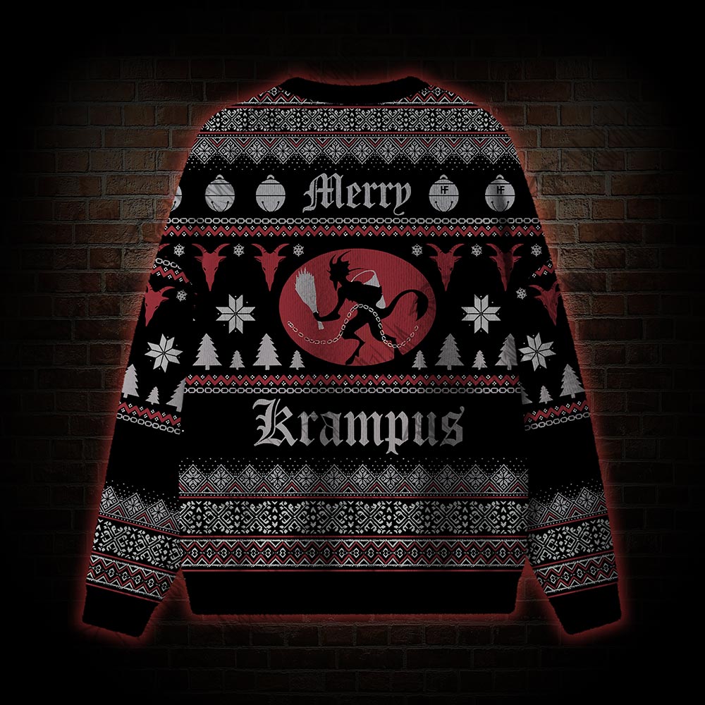Merry Krampus Ugly Sweatshirts