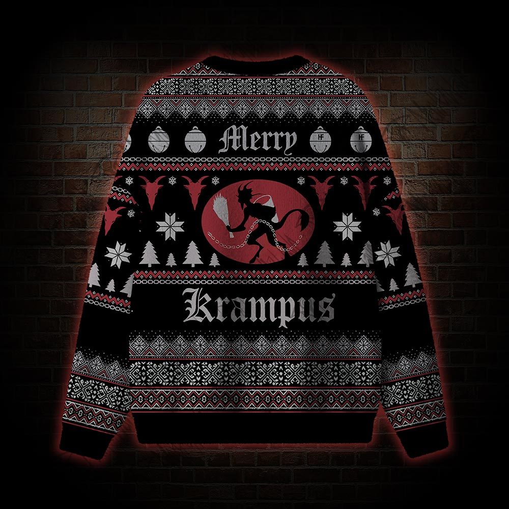 Merry Krampus Ugly Sweatshirts