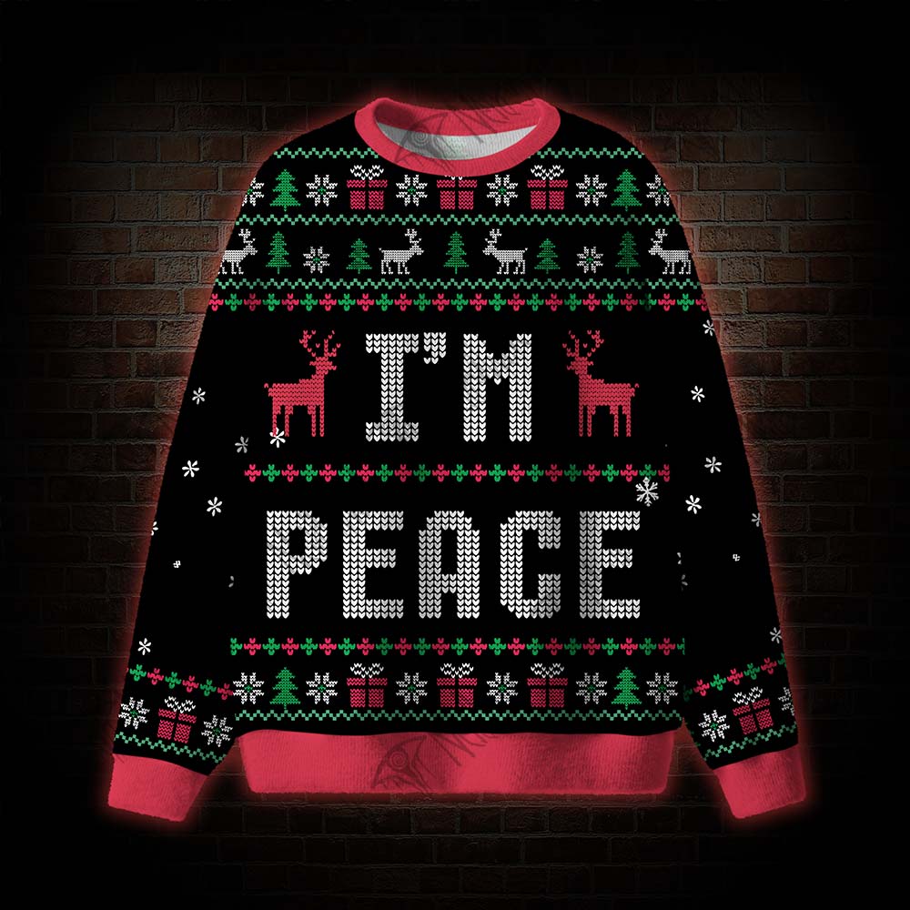 I Come in Peace Ugly Sweatshirts