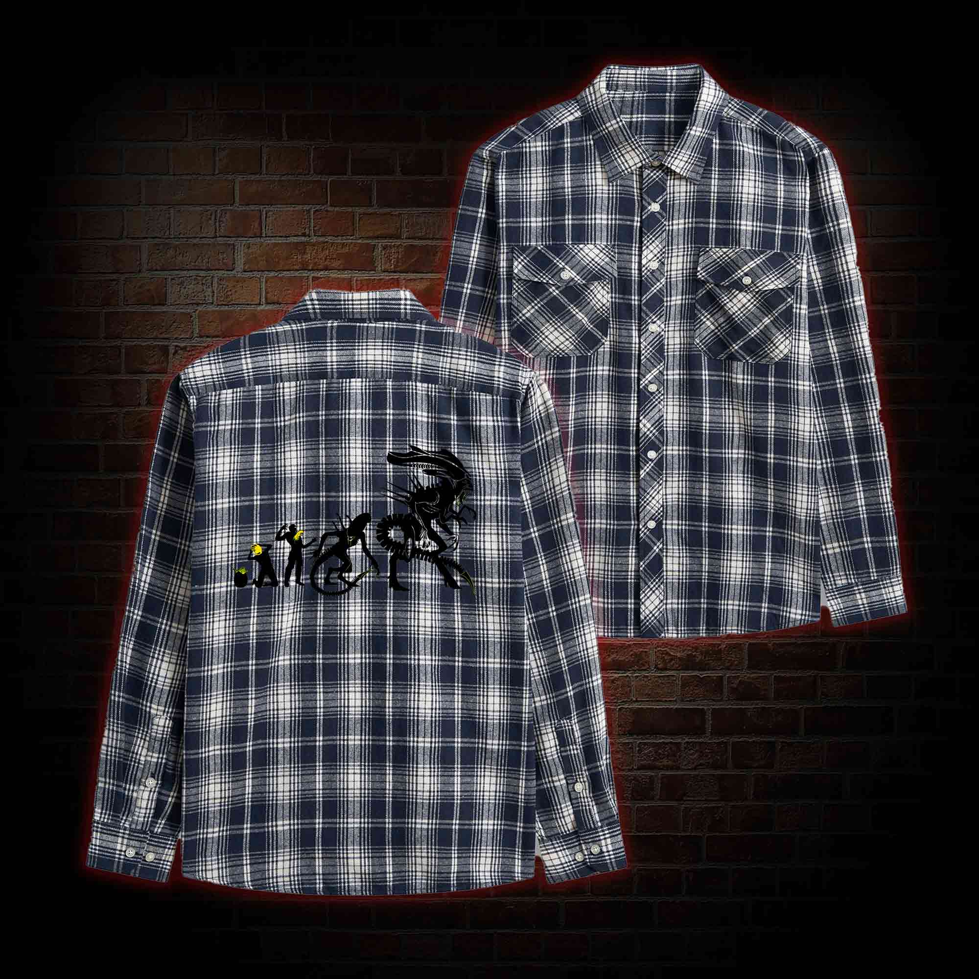 Alien Evolution Unisex Flannel Shirt