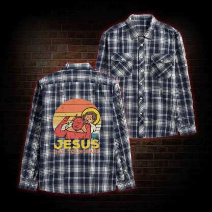 Jesus Has Your Back Unisex Flannel Shirt